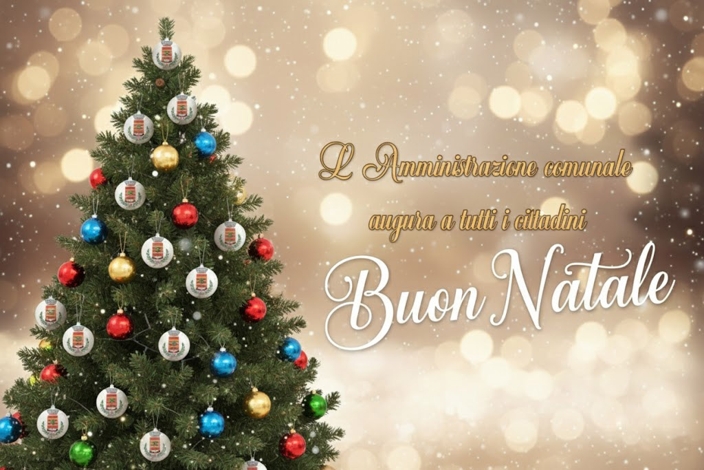 Banner di auguri di buon natale 